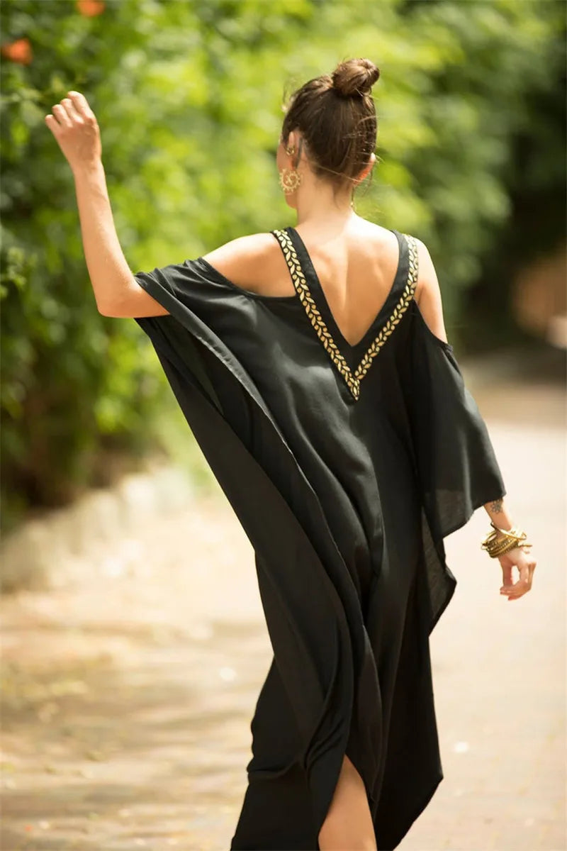 Riley™ - Elegant Kaftan Maxi Dress