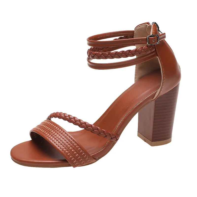 Ella™ - Elegant Chunky Heeled Sandals