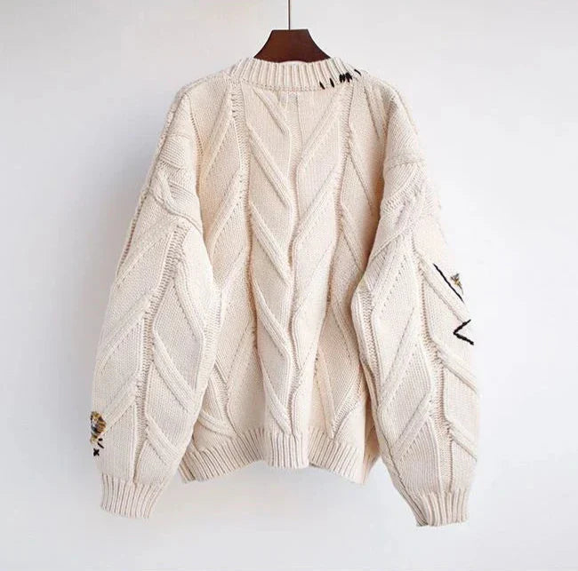 Zoe™ - Embroidered Knitted Cardigan