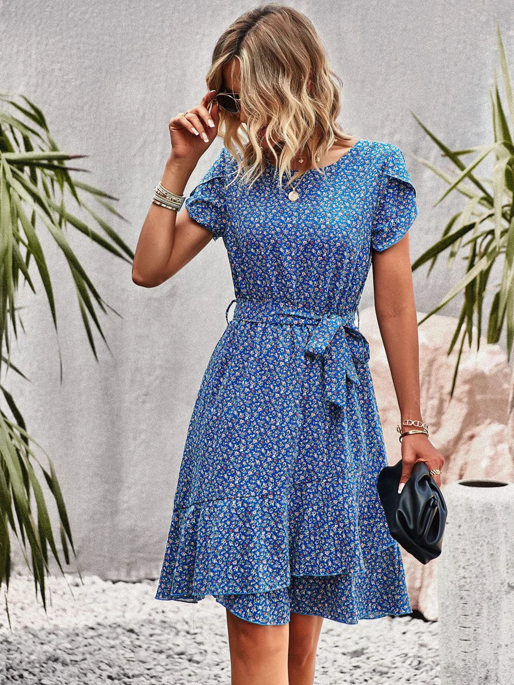 Scarlett™ - Casual Pleated Floral Dress
