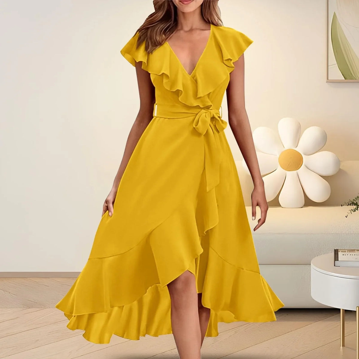 Aria™ - Stylish Ruffle Dress