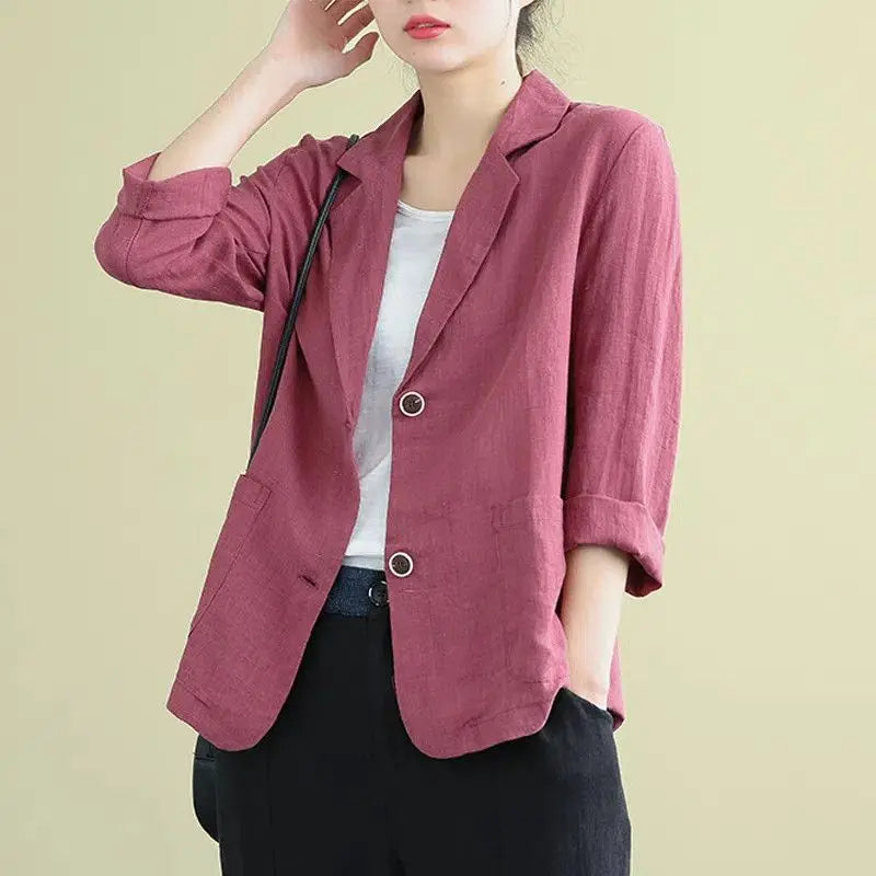 Riley™ - Stylish Linen Blazer