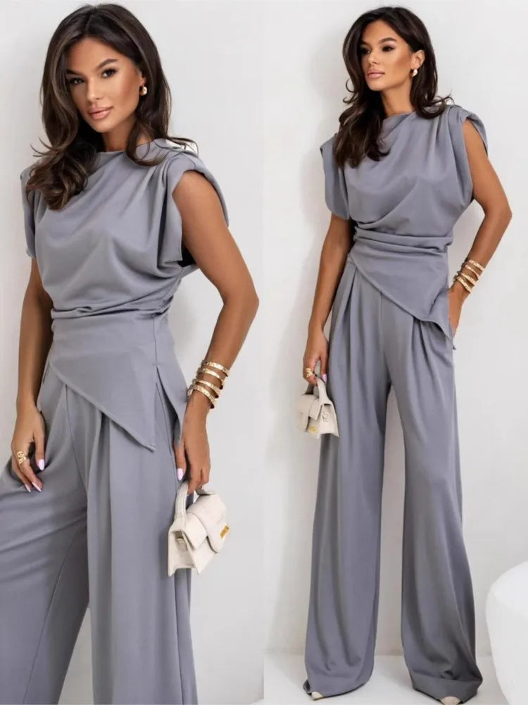 Avery™ - Elegant Top and Pants Set