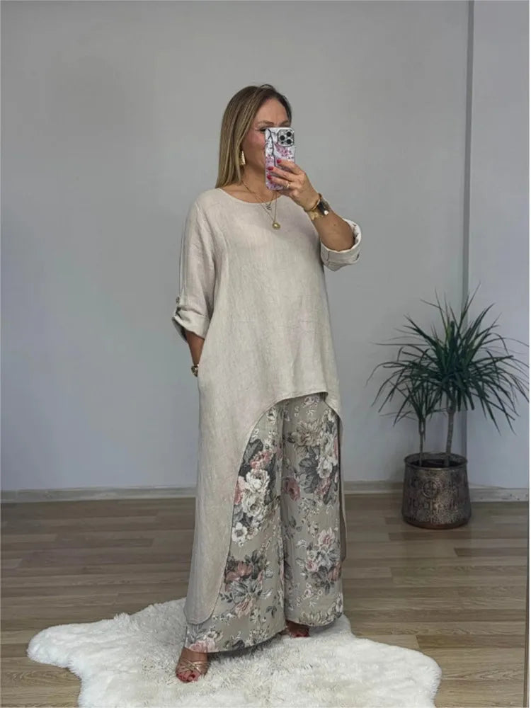 Isabella™ - Elegant Top and Pants Set