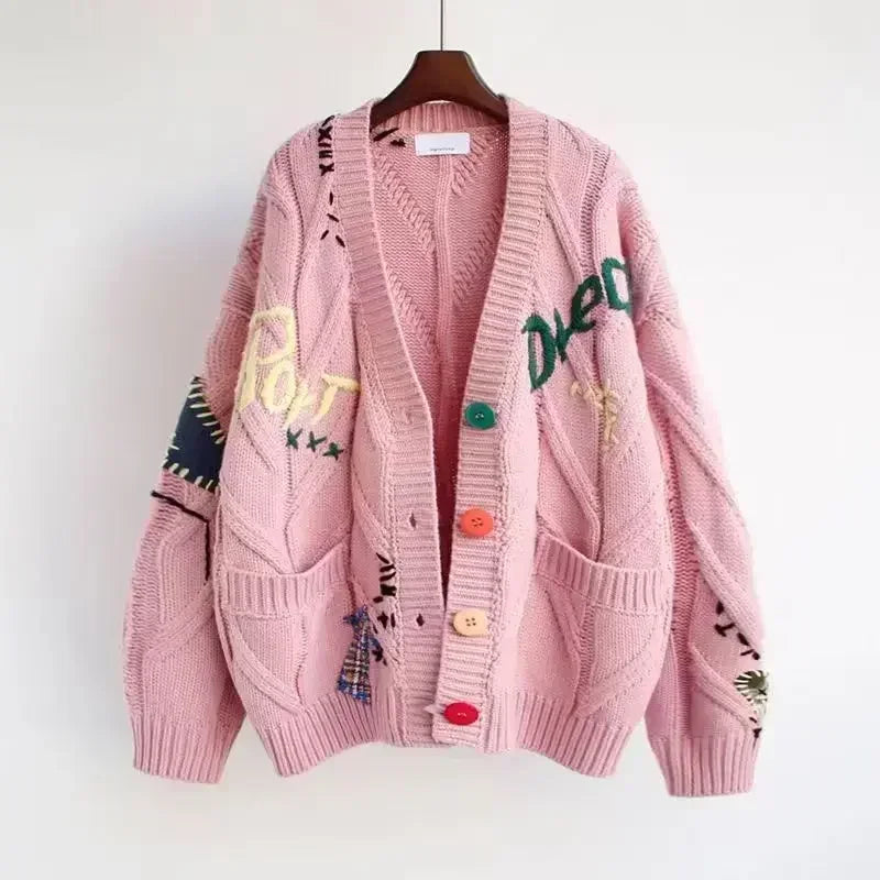 Zoe™ - Embroidered Knitted Cardigan