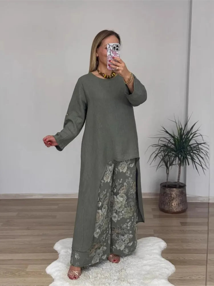 Isabella™ - Elegant Top and Pants Set