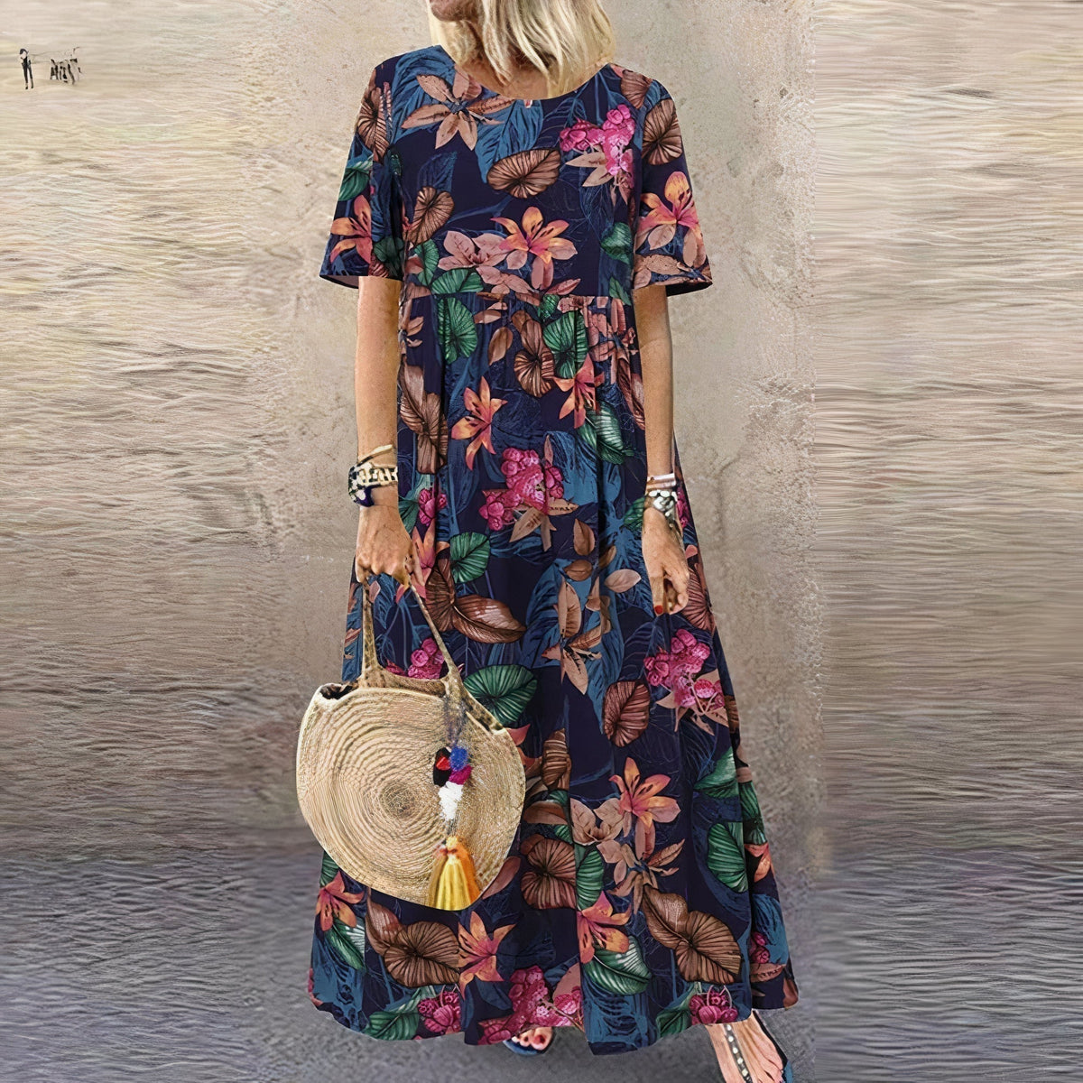 Isabella™ - Vibrant Floral Maxi Dress