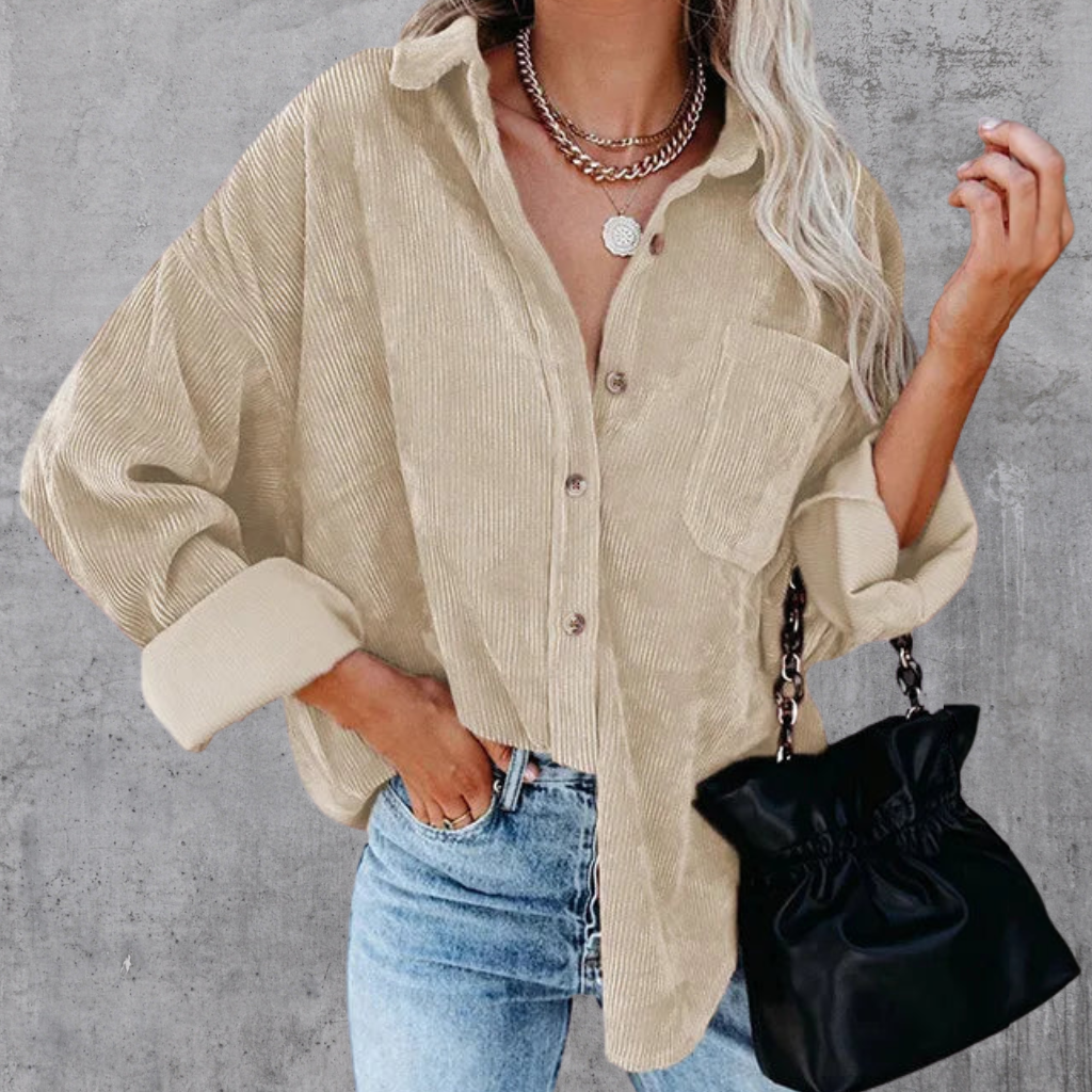 Ella™ - Comfortable Casual Stripe Shirt