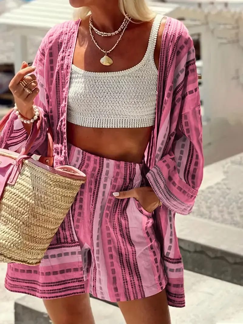 Layla™ - Elegant Top and Shorts Set