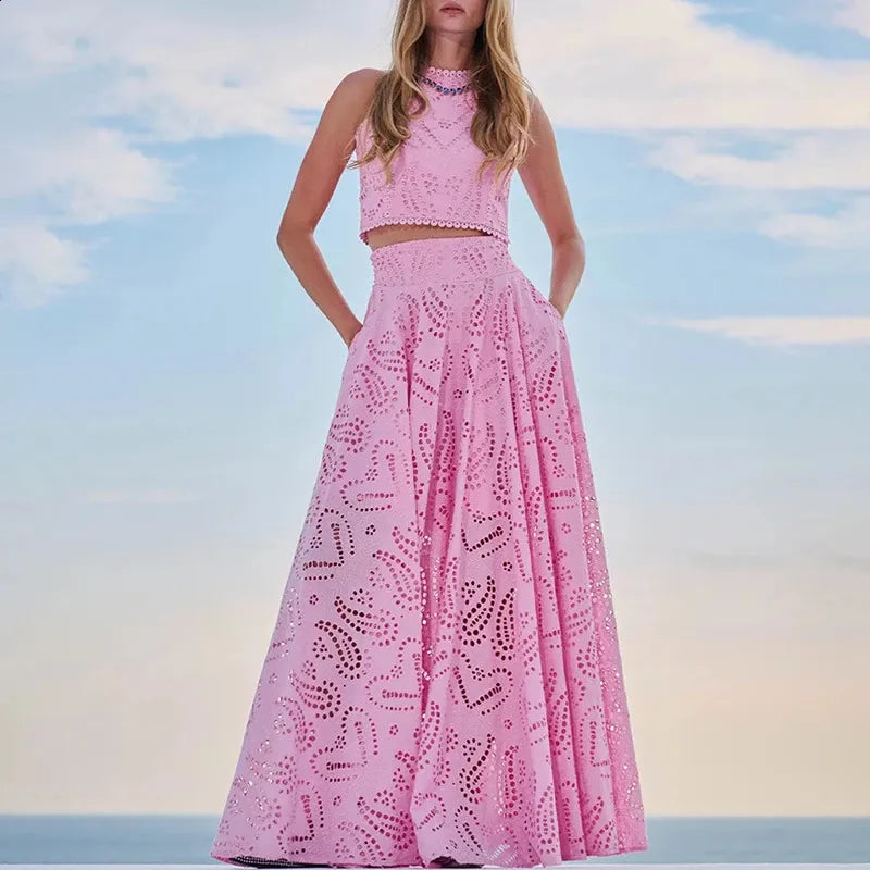 Layla™ - Stylish Top And Skirt Set
