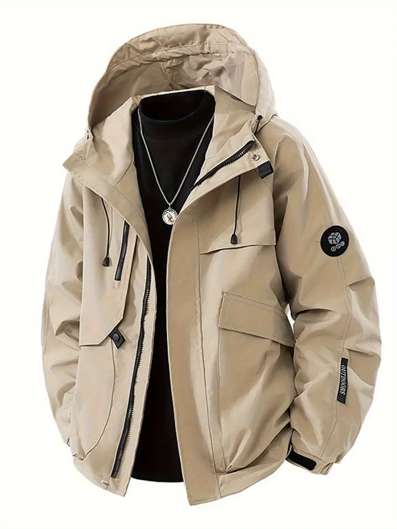 Nathan™ - Stylish Waterproof Windproof Hooded Jacket