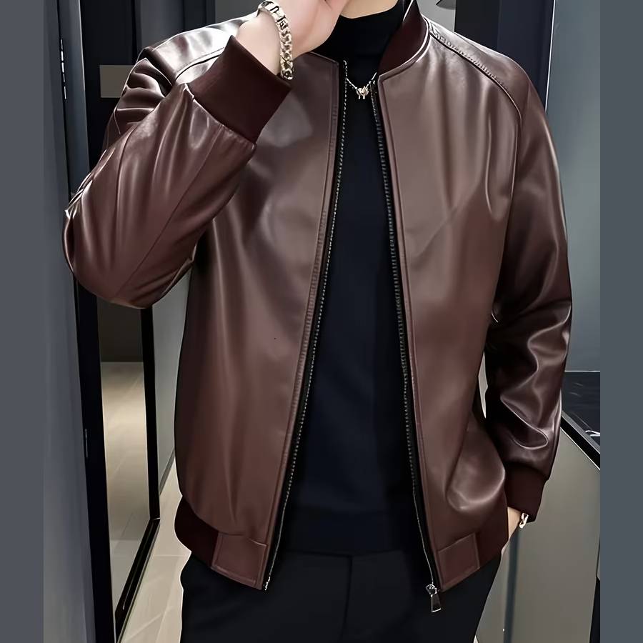 Henry™ - Elegant Casual Leather Jacket