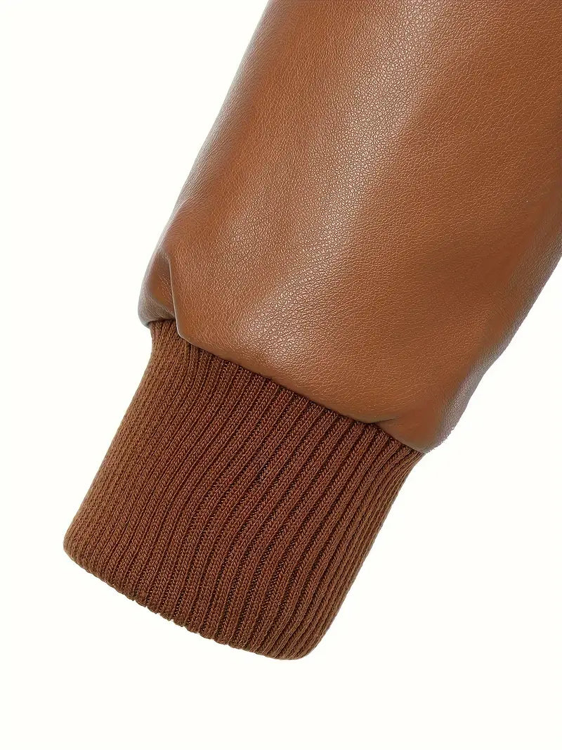 Logan™ - Stylish Outdoor Leisure Baseball Leather Jacket