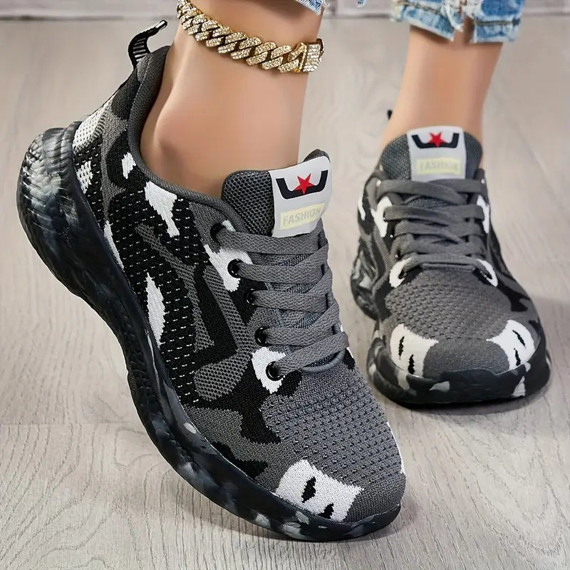 Layla™ - Comfy Wear-Resistant Camo Sneakers
