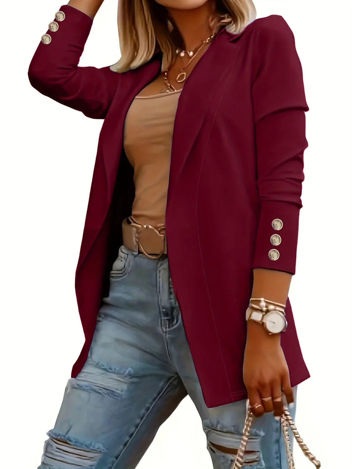 Layla™ - Stylish Open Front Jacket