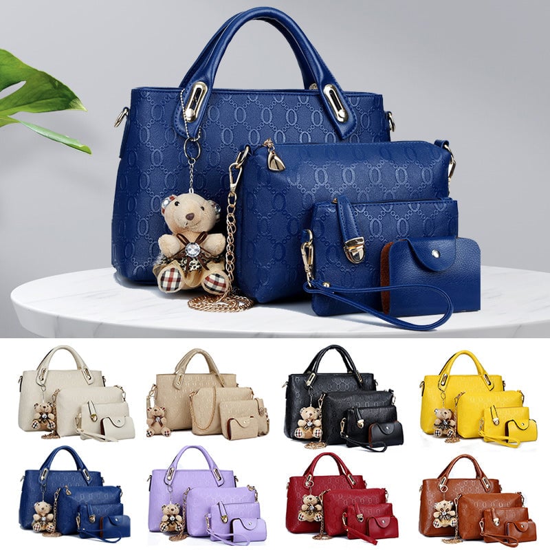Grace - Elegant 4-Piece Leather Handbag Set