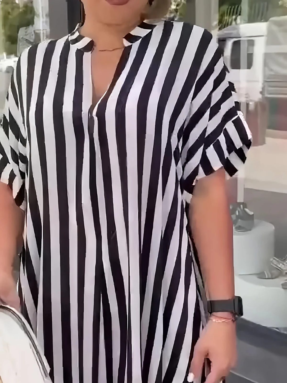Harper™ - Stylish Striped Dress