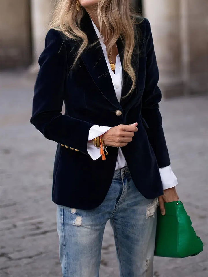 Savannah™ - Elegant Velvet Blazer