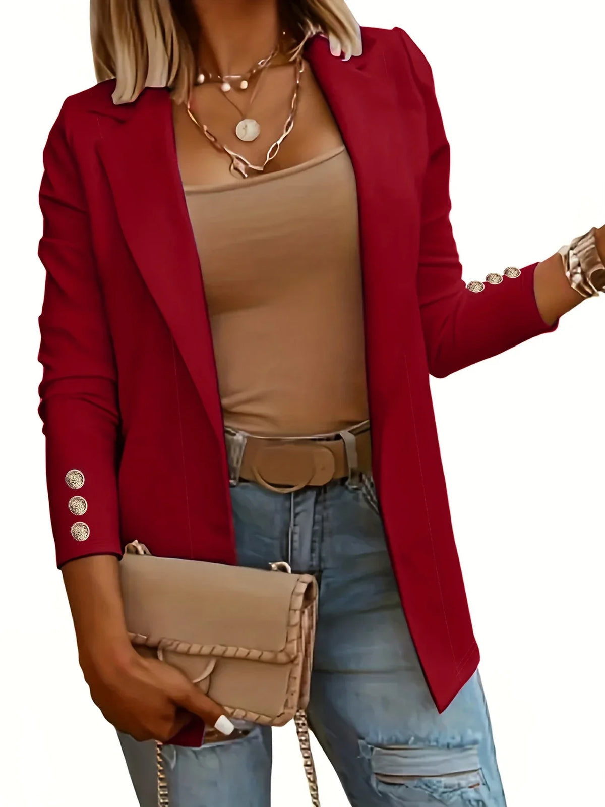 Layla™ - Stylish Open Front Jacket