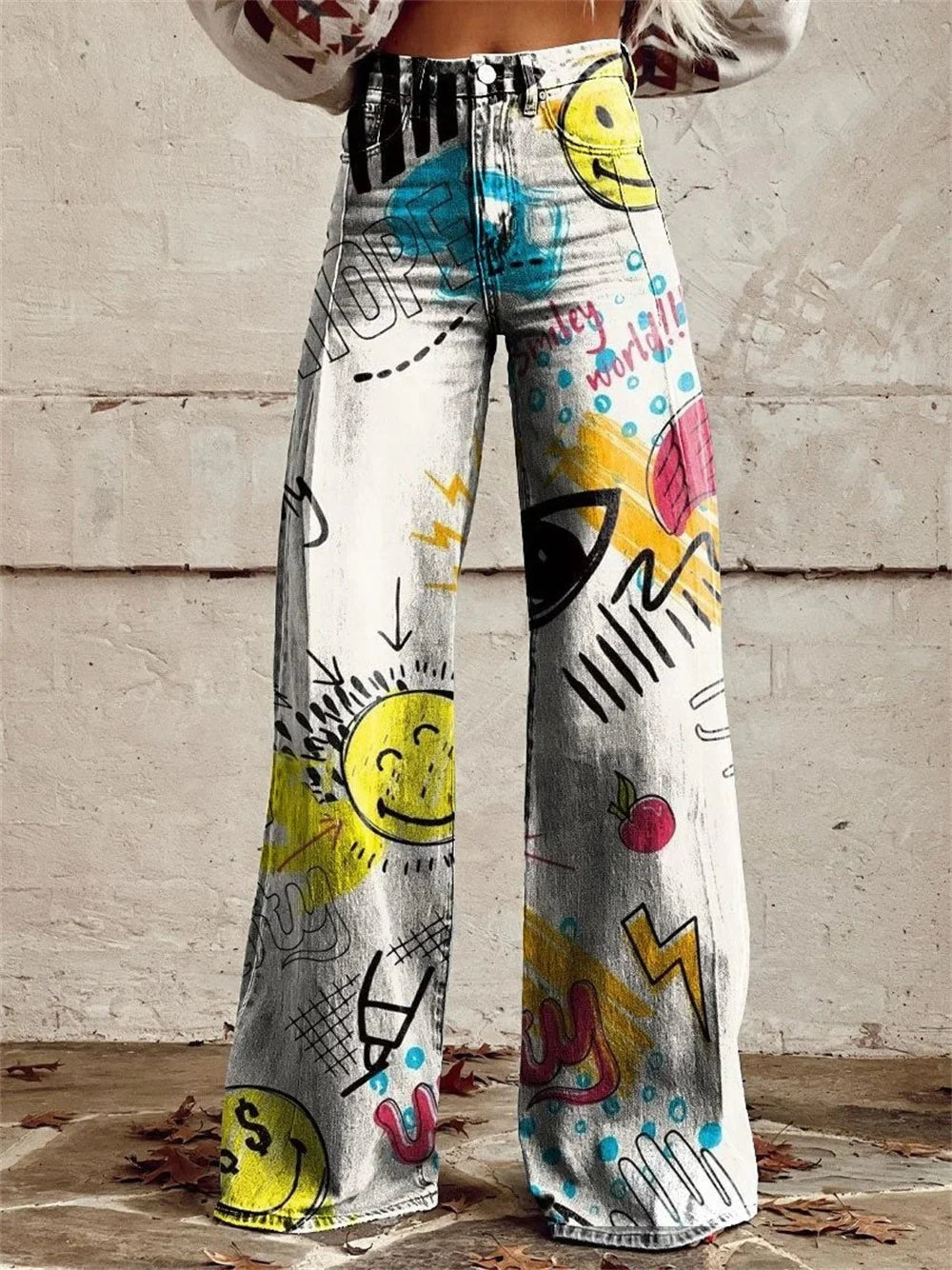 Madison™ - Stylish Graffiti Wide Leg Pants
