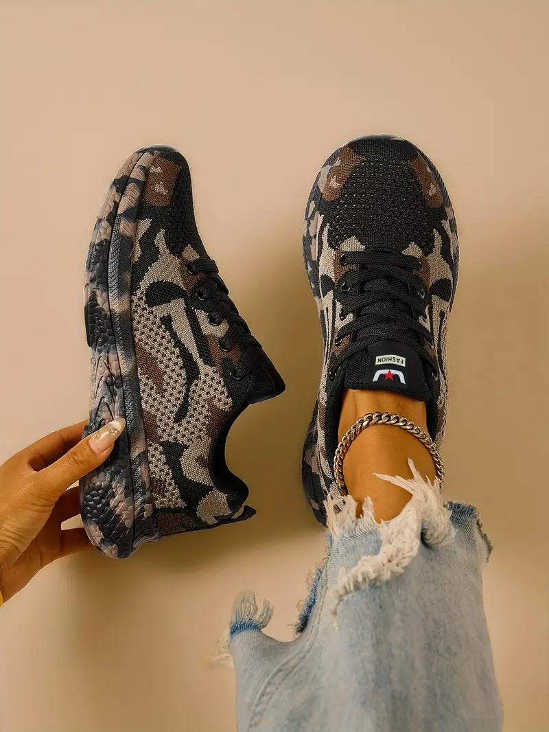 Layla™ - Comfy Wear-Resistant Camo Sneakers