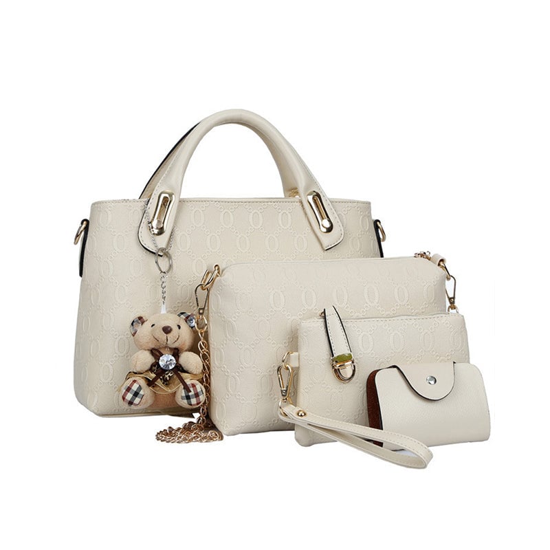 Grace - Elegant 4-Piece Leather Handbag Set