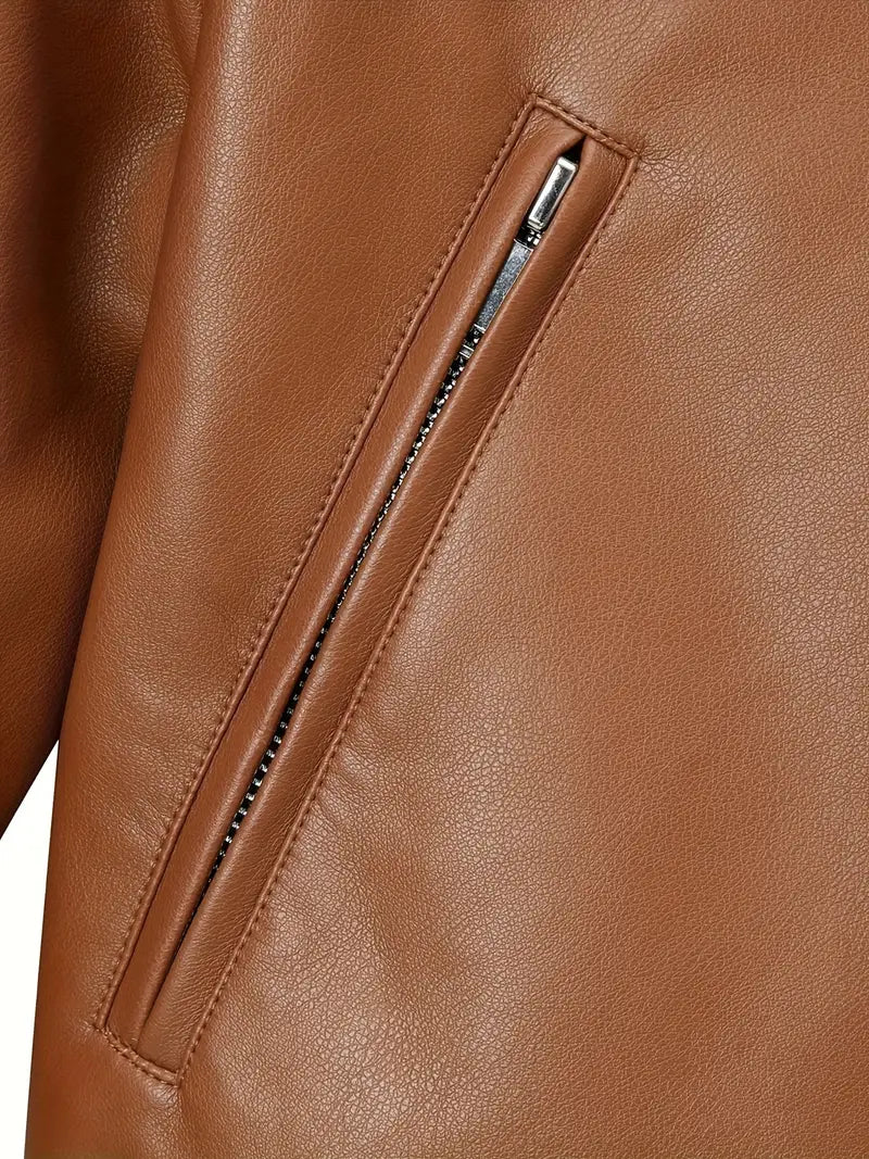 Logan™ - Stylish Outdoor Leisure Baseball Leather Jacket