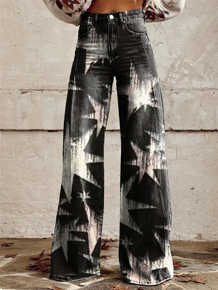 Aubrey™ - Vintage Star Wide Leg Pants