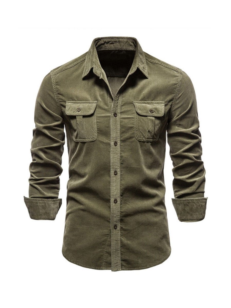 Samuel™ - Classic Comfortable Multi-Pocket Corduroy Shirt