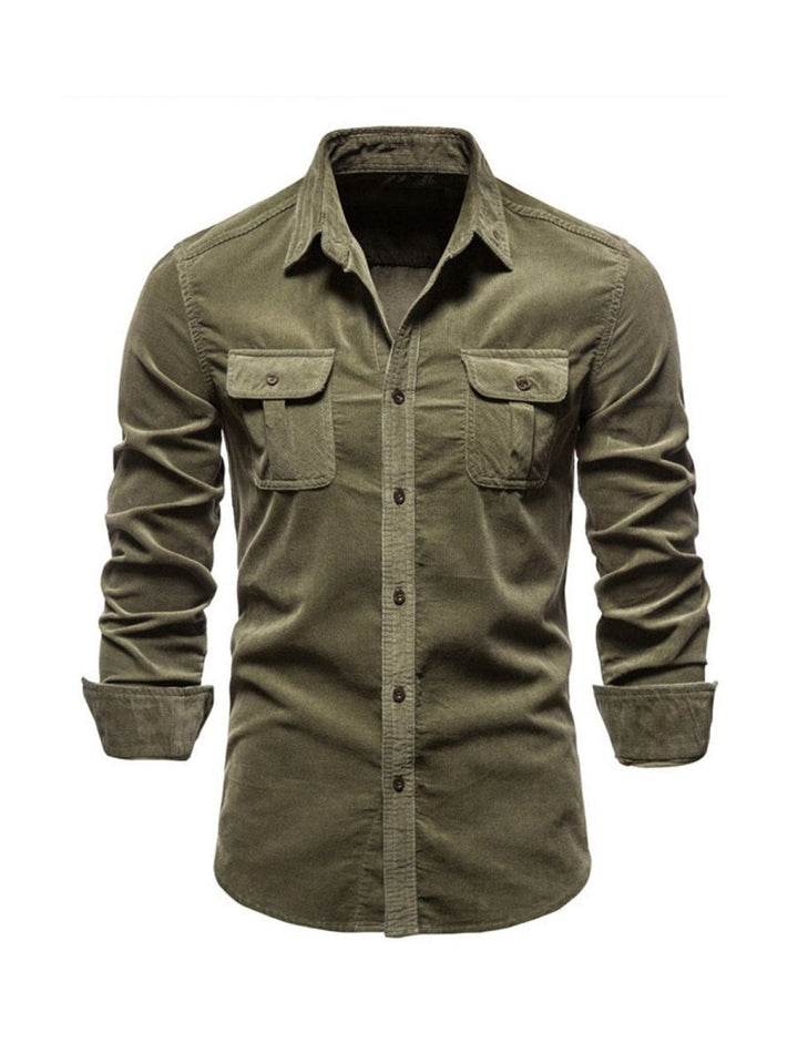 Samuel™ - Classic Comfortable Multi-Pocket Corduroy Shirt