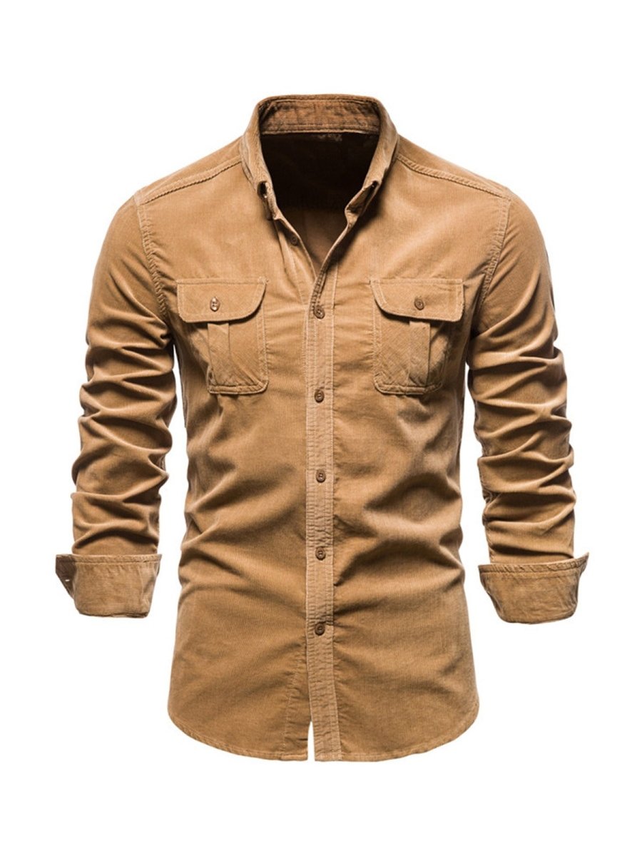 Samuel™ - Classic Comfortable Multi-Pocket Corduroy Shirt