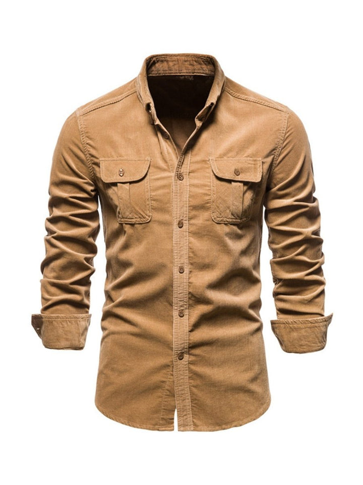 Samuel™ - Classic Comfortable Multi-Pocket Corduroy Shirt