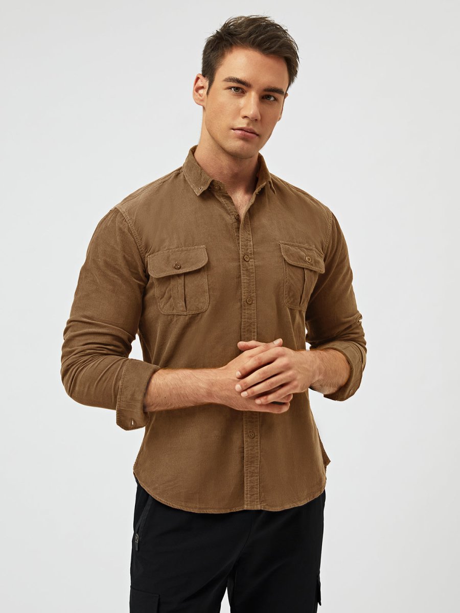 Samuel™ - Classic Comfortable Multi-Pocket Corduroy Shirt
