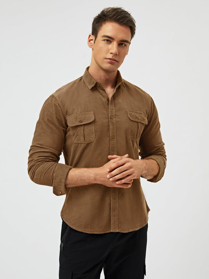 Samuel™ - Classic Comfortable Multi-Pocket Corduroy Shirt