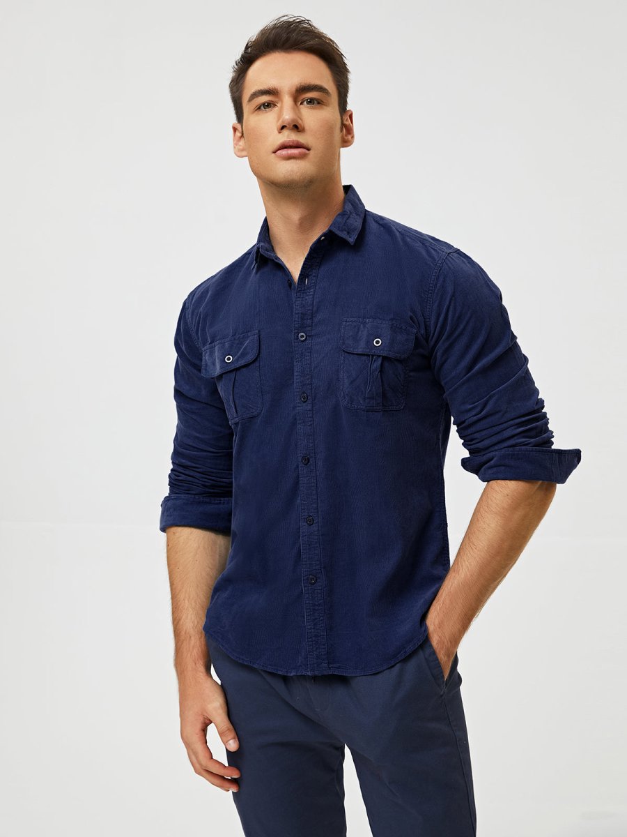 Samuel™ - Classic Comfortable Multi-Pocket Corduroy Shirt