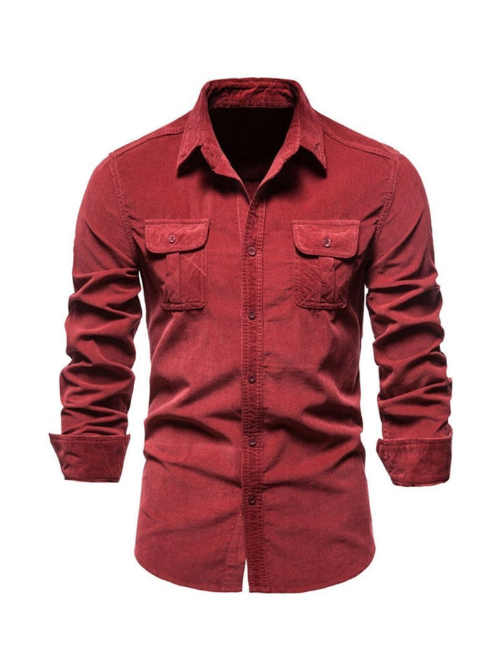 Samuel™ - Classic Comfortable Multi-Pocket Corduroy Shirt