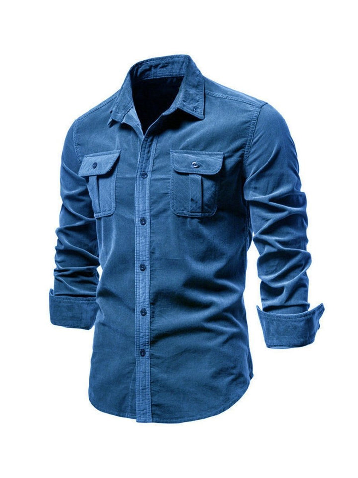 Samuel™ - Classic Comfortable Multi-Pocket Corduroy Shirt