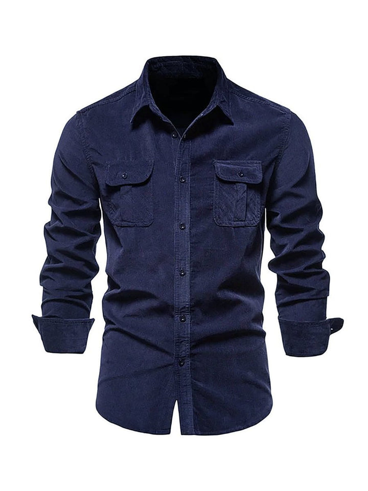 Samuel™ - Classic Comfortable Multi-Pocket Corduroy Shirt