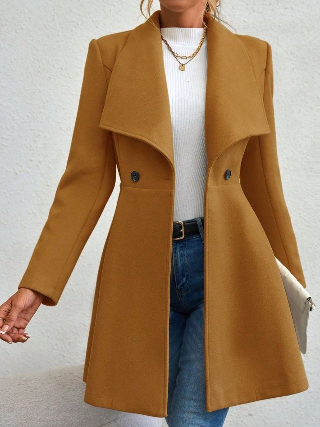 Ella™ - Elegant Button-Up Coat
