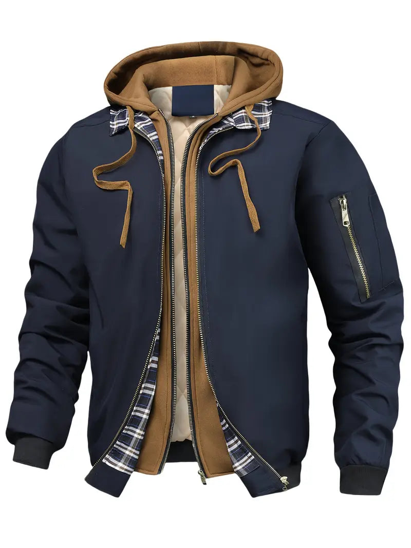 Dylan™ - Modern Hooded Checkered Jacket