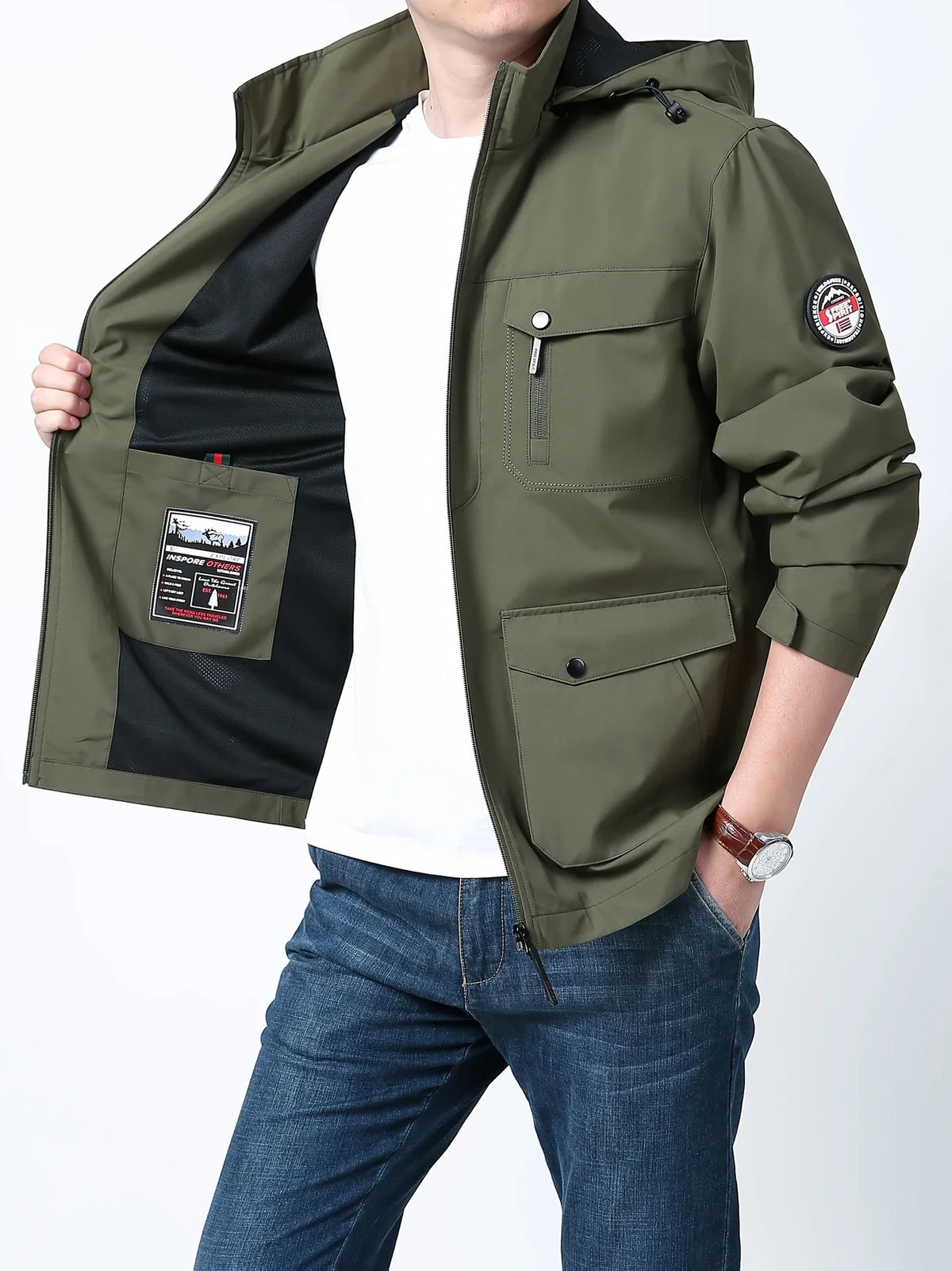 Henry™ - Comfortable Waterproof Jacket with Detachable Hood