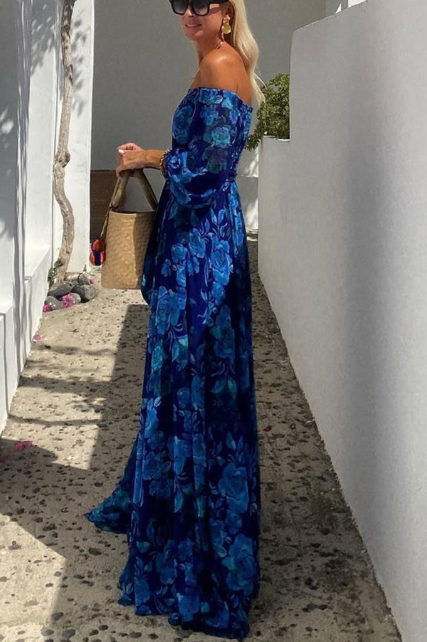 Aubrey™ - Floral Off-Shoulder Maxi Dress