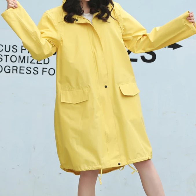 Avery™ - Elegant Hooded Long Jacket