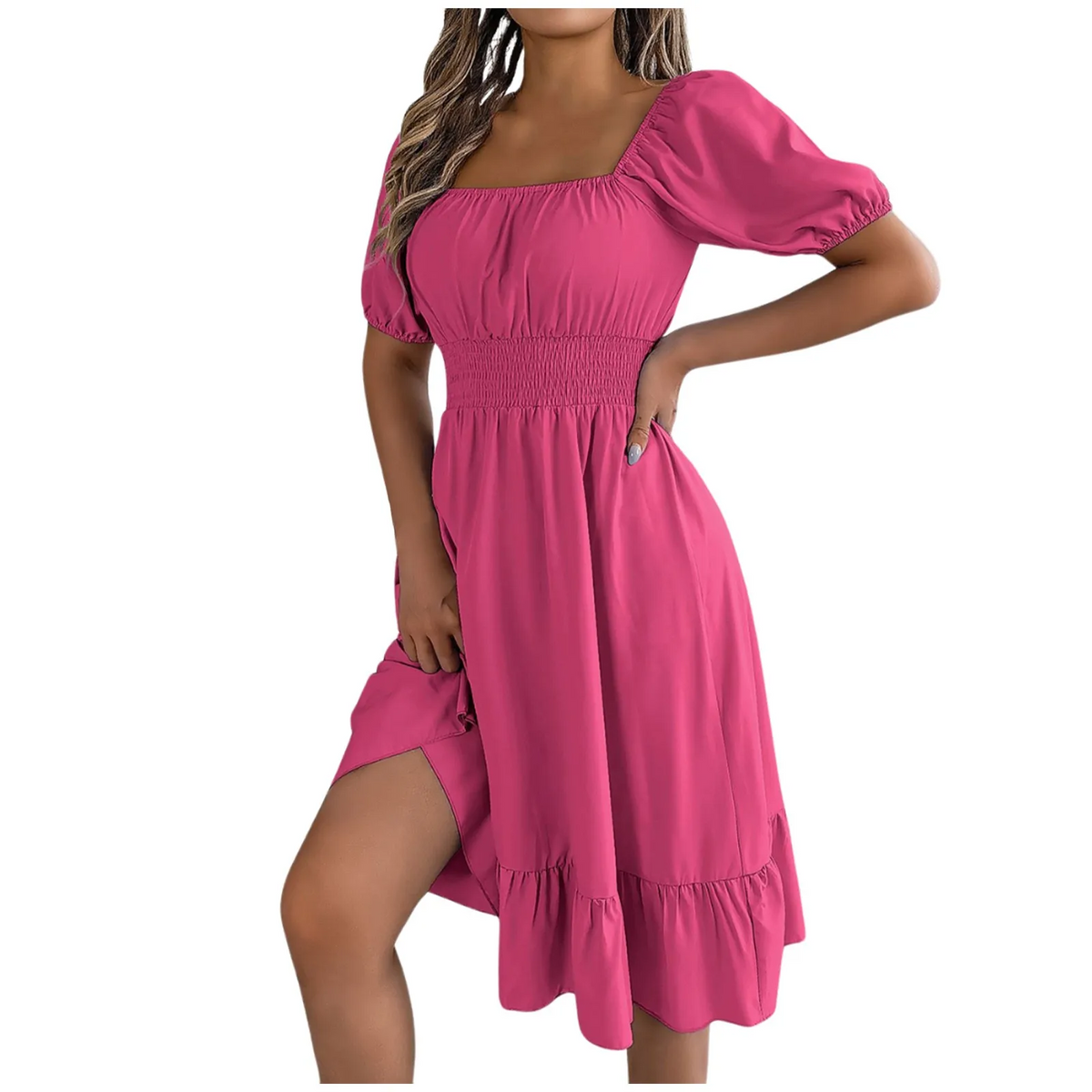 Amelia™ - Elegant Tummy Coverage Dress