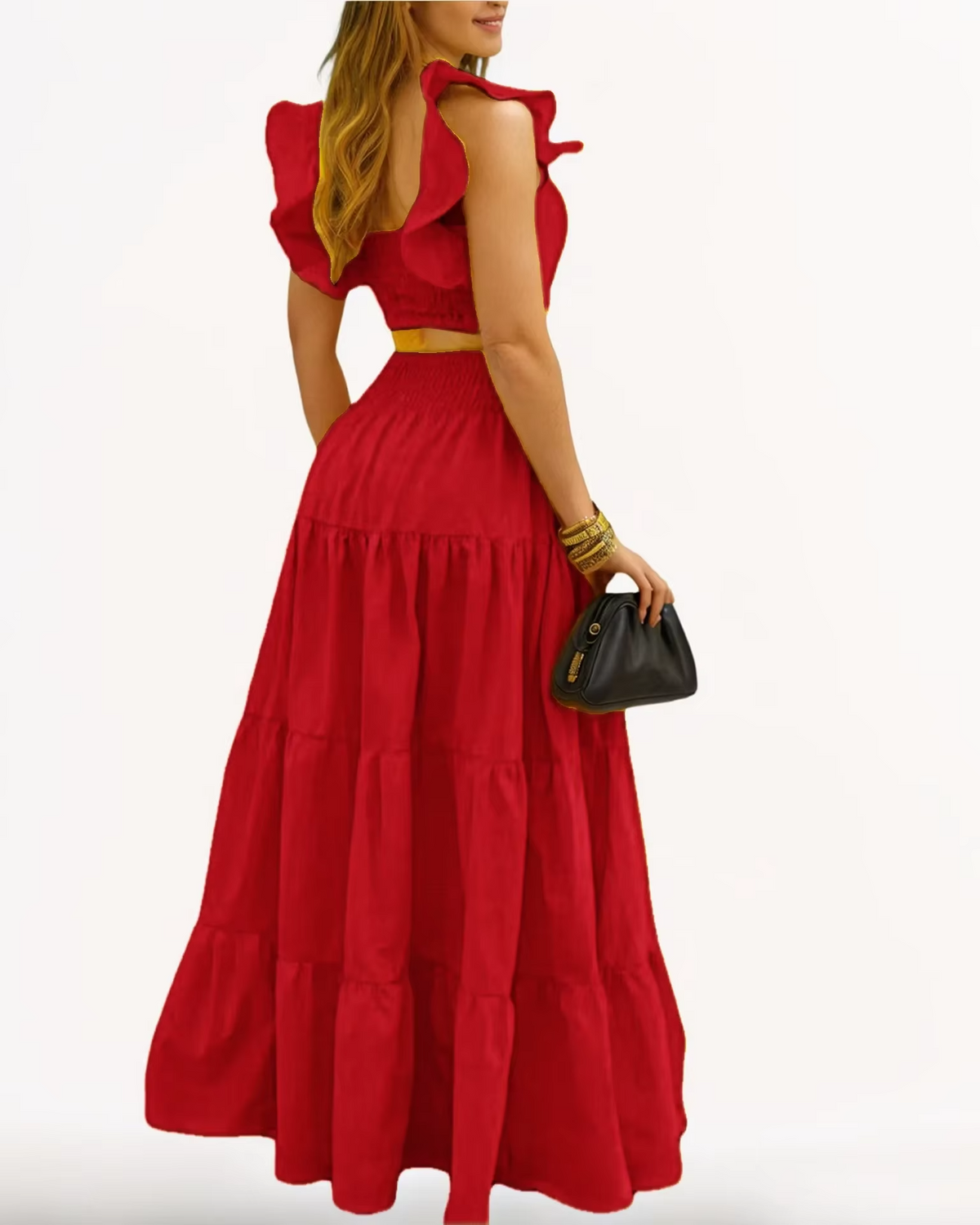 Amelia™ - Sexy Ruffle Two Piece Set