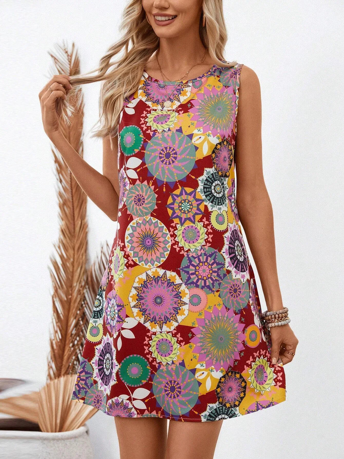 Mia™ - Floral Print Vacation Dress