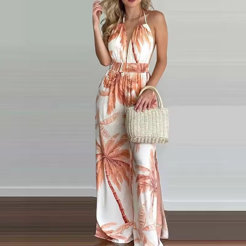 Lina™ - Stylish Halter Neck Jumpsuit