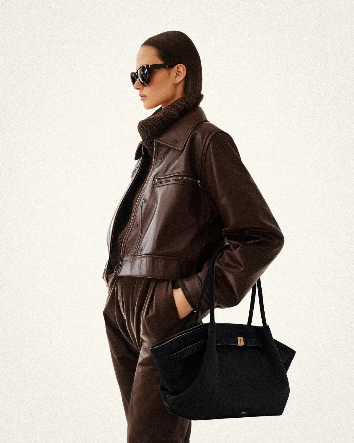 Riley™ - Micro Leather Suede Underarm Bag