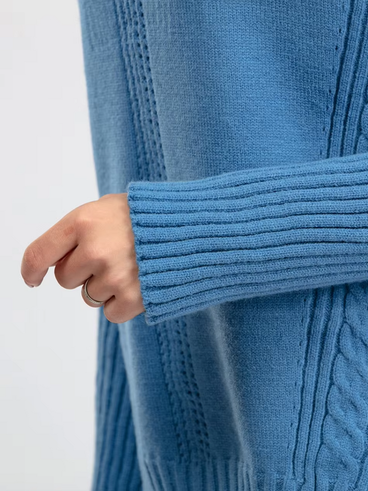 Scarlett™ - Stylish High-Neck Pullover Knitted Set