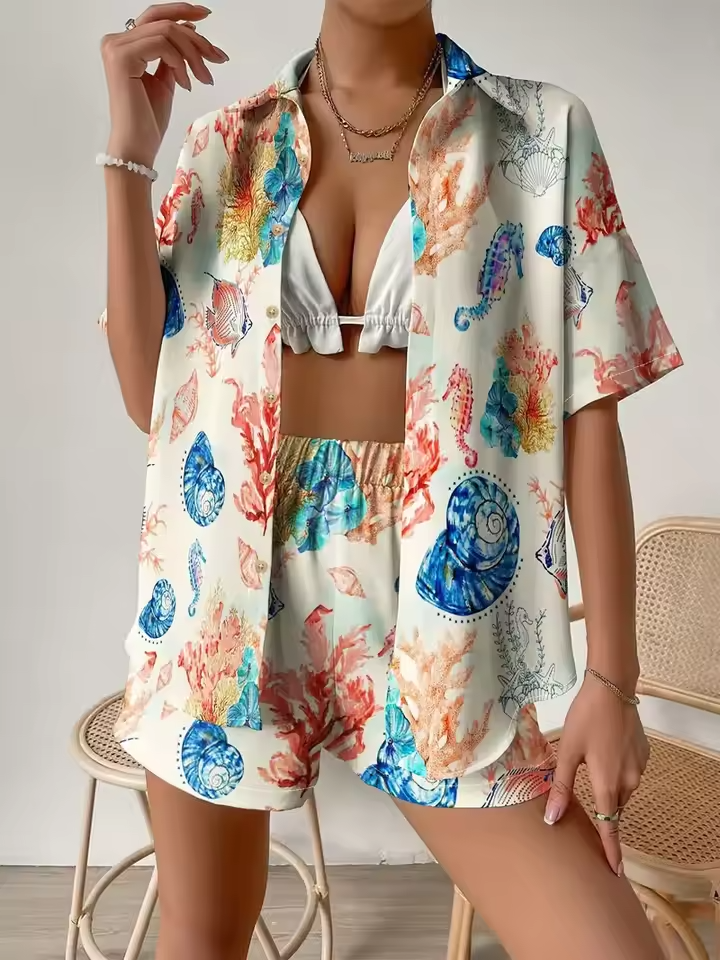Amelia™ - Stylish Hawaiian Style Set